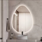 Minimalist Irregular Smart Bathroom Mirror - Frame Less LED Illuminated, Wall-Mounted with Anti-Fog & Vanity