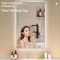 Minimalist Irregular Smart Bathroom Mirror - Frame Less LED Illuminated, Wall-Mounted with Anti-Fog & Vanity
