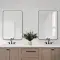 Sleek Modern Black Rectangle Wall Mirror 24X36 Inch