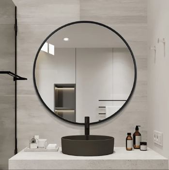 Stylish Round Bathroom Mirror - Elegant Wall-Mounted Vanity Mirror WM01
