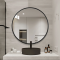 Stylish Round Bathroom Mirror - Elegant Wall-Mounted Vanity Mirror WM01