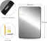 Sleek Modern Black Rectangle Wall Mirror 24X36 Inch