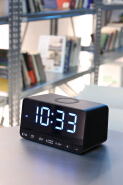 HV3PRO Bluetooth Speaker with Alarm Clock and Wireless Charging Function