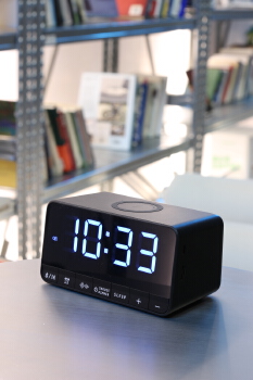 HV3PRO Bluetooth Speaker with Alarm Clock and Wireless Charging Function