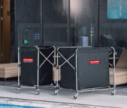 Collapsible Laundry cart ,foldable linen cart 