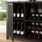 Custom Luxury Modern 2-Door MDF Wood Bar Display Cabinet