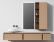 TY51420 series plywood bathroom cabinet vanity set
