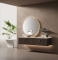 TY47518 series plywood bathroom cabinet curve vanity