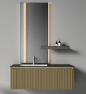 TY46612 series plywood bathroom cabinet vanity set