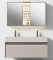 TY544 series plywood bathroom cabinet curve vanity