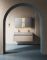 TY544 series plywood bathroom cabinet curve vanity