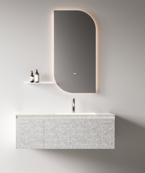 RY17212 series plywood bathroom cabinet vanity set