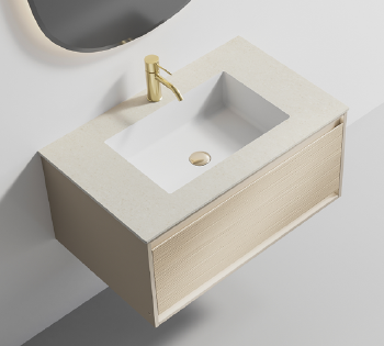 RY17108 series plywood bathroom cabinet vanity set