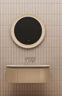 RY15410A series plywood bathroom cabinet vanity set