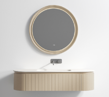 RY15416A series plywood bathroom cabinet vanity set