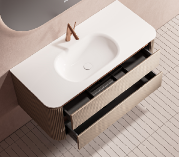 RY157 series plywood bathroom cabinet vanity set