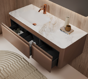 RY17013 series plywood bathroom cabinet vanity set