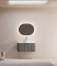 TY71009 series plywood bathroom cabinet curve vanity
