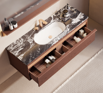 RY15316 series plywood bathroom cabinet vanity set
