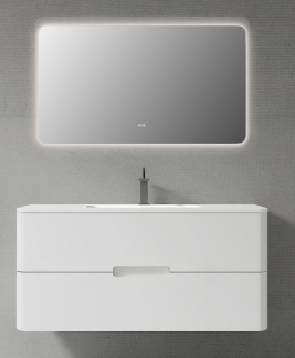 TY1149 series plywood bathroom cabinet curve vanity