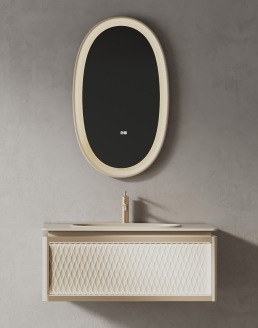 PY67510 series plywood bathroom cabinet vanity set