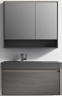 PY665 series plywood bathroom cabinet vanity set