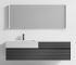 TY40016 series plywood bathroom cabinet vanity set