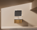 TY123308 series plywood bathroom cabinet curve vanity