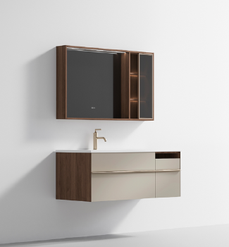 PY66012 series plywood bathroom cabinet vanity set