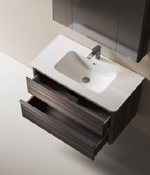 RY182 series plywood bathroom cabinet vanity set