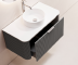 TY71009 series plywood bathroom cabinet curve vanity