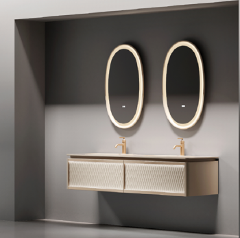 PY67518 series plywood bathroom cabinet vanity set