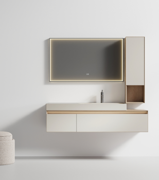 PY66615 series plywood bathroom cabinet vanity set