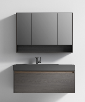 PY665 series plywood bathroom cabinet vanity set