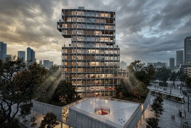 Modern Nexus Height Commercial Building Design