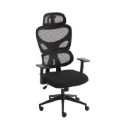 Breathable mesh ergonomic chair with headrest lumbar support E-406