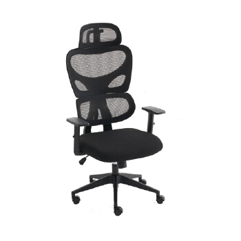 Breathable mesh ergonomic chair with headrest lumbar support E-406