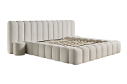 DB-YMC-061 High Quality European Bed Frame Latest Fabric Stylish Modern Bedroom Furniture-Soft upholstred Double Queen King size Beds