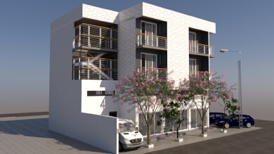 Modern Immeuble Mix Design