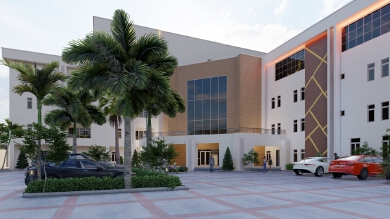The Modern Business Hotel Glass Curtain Wall Design