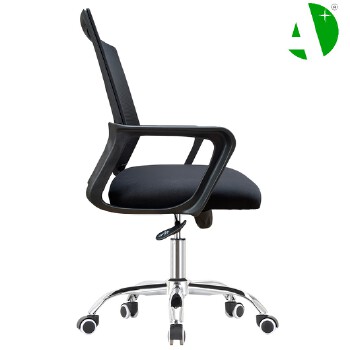 AS-B2304J Foshan Local Factory Stylish Ergonomic Office Chair in Black Mesh and Metal