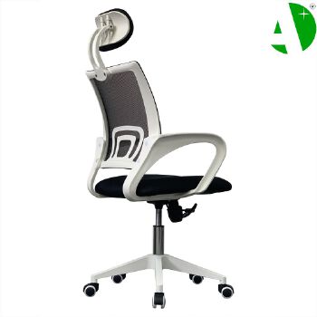 AS-C2818WHN Comfortable Budget Ergonomic White Gaming Chair for Home and Office Use