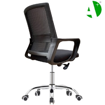 AS-B2304J Foshan Local Factory Stylish Ergonomic Office Chair in Black Mesh and Metal
