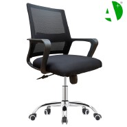 AS-B2304J Foshan Local Factory Stylish Ergonomic Office Chair in Black Mesh and Metal