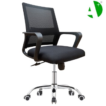 AS-B2304J Foshan Local Factory Stylish Ergonomic Office Chair in Black Mesh and Metal