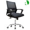 AS-B2304J Foshan Local Factory Stylish Ergonomic Office Chair in Black Mesh and Metal