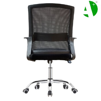 AS-B2304J Foshan Local Factory Stylish Ergonomic Office Chair in Black Mesh and Metal