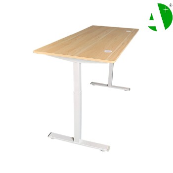 AS-A2040WHE-1406 (Panel Oak)Source Factory Ergonomic Modern Office Desk with Storage and Cable Management