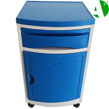 as-D4001 Durable ABS Medical Bedside Cabinet Hospital Furniture Clinic Storage Locker