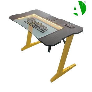 AS-A2008R-1206 High-Quality Cheap Stylish Gaming Desk with Cable Management and RGB Lighting